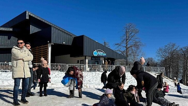 Kartepe Teleferiği’nde tatil yoğunluğu