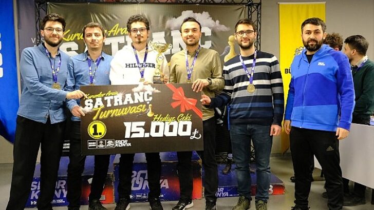 Konya Büyükşehir Kurumlararası Satranç Turnuvası Strateji ve Zekayı Buluşturdu
