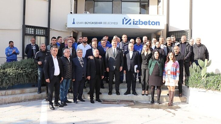 Lider Tugay İZBETON personelleriyle buluştu 2025’in yol haritası çizildi