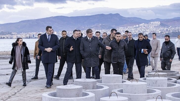 Lider Tugay Kordon’daki çalışmaları inceledi “Kordon daha inançlı, yeşil ve konforlu olacak