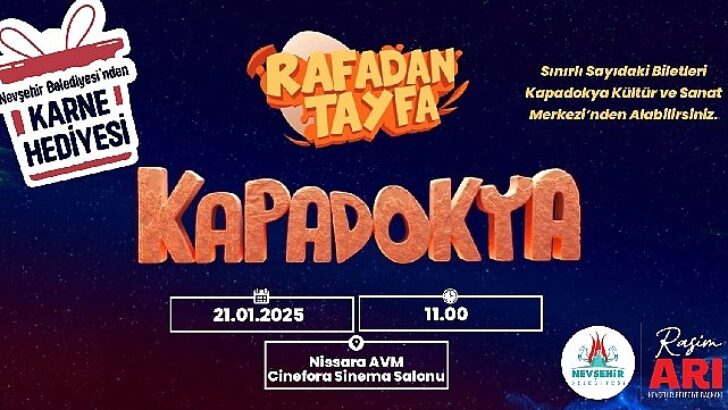 “Rafadan Tayfa Kapadokya” Sineması 2. Sefer Çocuklarla Buluşacak