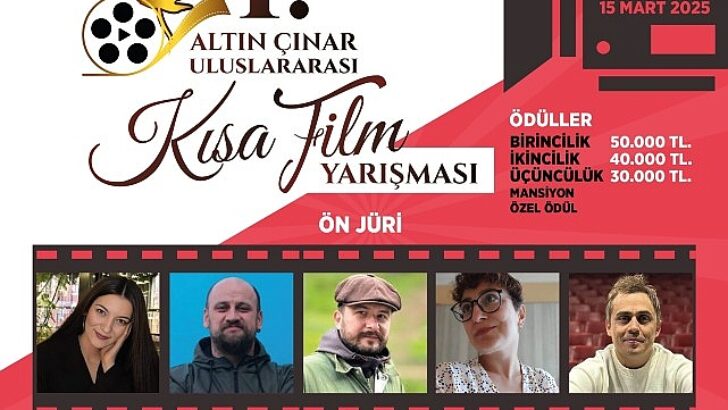 1. Altın Çınar Milletlerarası Kısa Sinema Yarışı müracaatları başladı