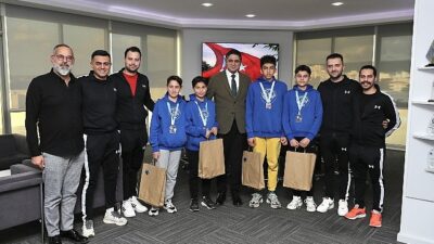 Aliağa’nın Şampiyon Gençlerinden Lider Serkan Acar’a Ziyaret