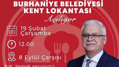 Burhaniye’de Kent Lokantası Hizmete Giriyor