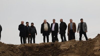 Edremit Çayı üzerine yeni köprü süratle ilerliyor