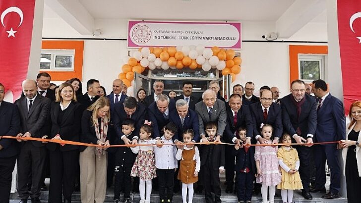 Eşit gelecek için Kahramanmaraş’ta ING Türkiye-TEV Anaokulu açıldı