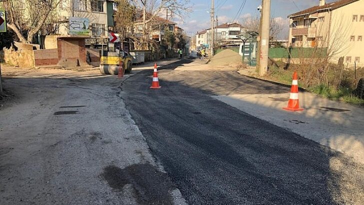 Gebze Cumaköy’de yol tamiratı