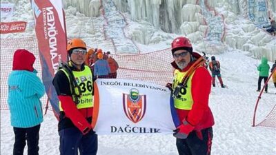 İnegöllü Atlet Buz Tırmanış Türkiye Şampiyonu Oldu