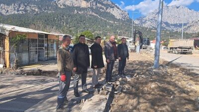 Kemer’de altyapı çalışmaları
