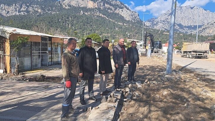 Kemer’de altyapı çalışmaları