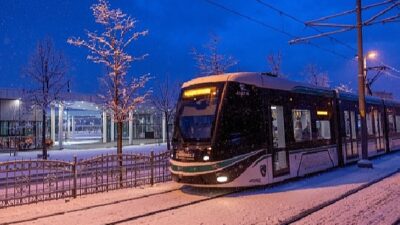Kocaeli Büyükşehir’in milyonluk yatırımları beyaz örtü ile kaplandı; Dev yatırımlardan kartpostallık imgeler