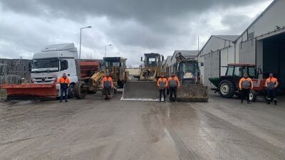 Lüleburgaz Belediyesi grupları kar yağışına hazır