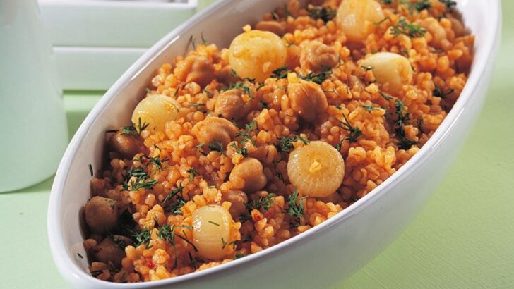 Nohutlu Bulgur Pilavı