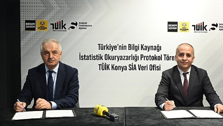 Toplumsal İnovasyon Ajansı’nda TÜİK Konya Data Ofisi Kurulmasına Ait Protokol İmzalandı