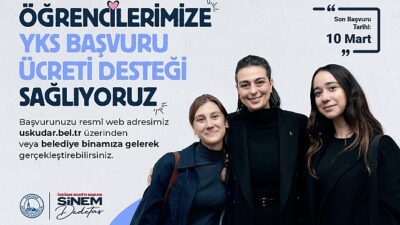 Üsküdar Belediyesi’nden YKS’ye Girecek Öğrencilere Dayanak