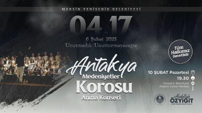 Yenişehir Belediyesinden sarsıntılarda hayatını yitirenler için anma konseri