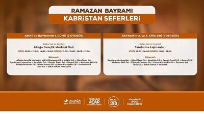 Aliağa Belediyesi’nden Ramazan Bayramında Kabristana Fiyatsız Ulaşım