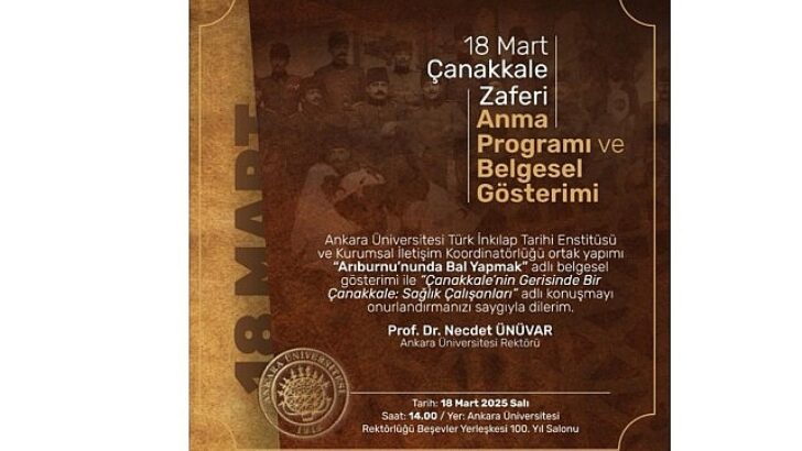 Ankara Üniversitesi Üretimi “Arıburnu’nda Bal Yapmak” Belgeseli Çanakkale Zaferi’nin Yıldönümünde İzleyiciyle Buluştu