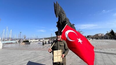AVCILAR’dan yola çıkan Türk Bayrağı Çanakkale’ye ulaştı