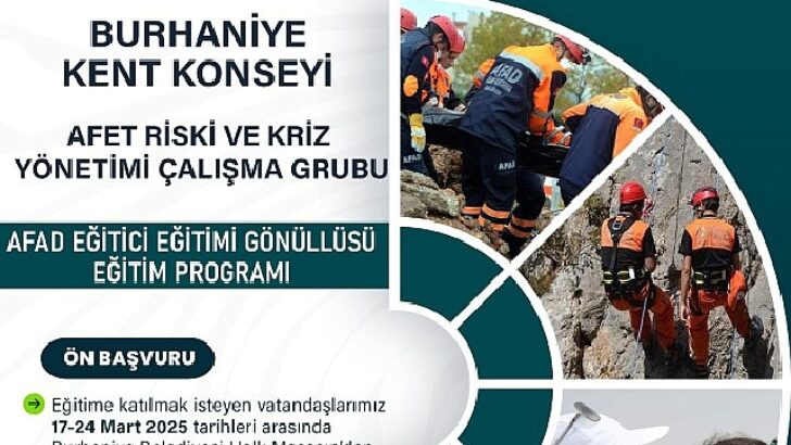 Burhaniye Kent Kurulu’ndan AFAD Eğitici Eğitimi Gönüllüsü Programı