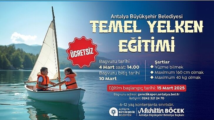Büyükşehir’den ‘Temel Yelken Eğitimi’