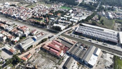 Gaziemir Hava Eğitim Yolu Taşıt Üst Geçidi’nde köprü üretimi tamamlandı Sarnıç trafiği rahatlayacak