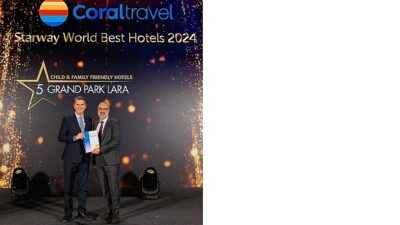 Grand park lara “chıld and famıly frıendly hotels” kategorisinde  dünyanın en düzgünleri arasında
