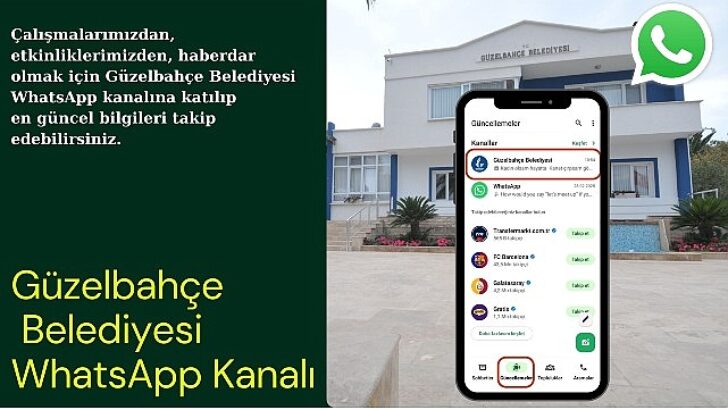 Güzelbahçe Belediyesi WhatsApp Kanalı hizmete açıldı