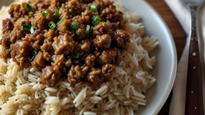 Kıymalı Pilav