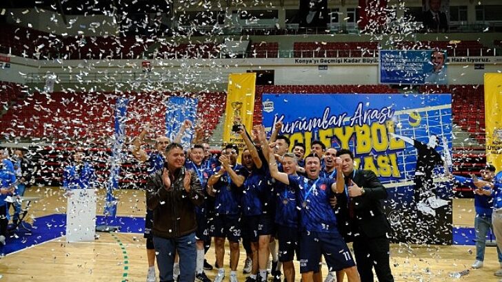 Konya Büyükşehir Belediyesi Kurumlar Ortası Voleybol Turnuvası Düzenledi