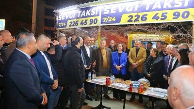 Lider Kınay, taksicilerle sahurda buluştu