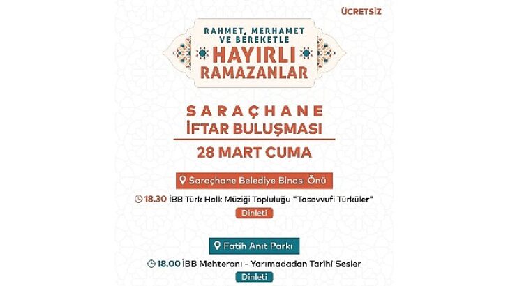 Saraçhane’de İftar ve Dinleti Programı
