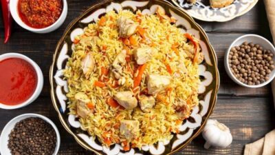 Tavuklu Özbek Pilavı