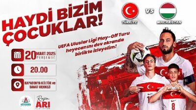 Ulusal Ekibimizin Play-Off Maçı Dev Ekranda İzlenecek