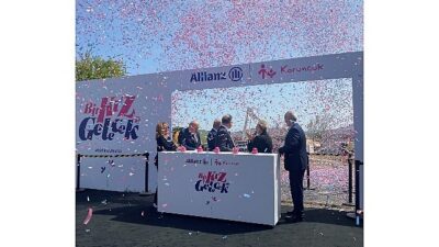 Allianz Türkiye dayanağıyla Koruncuk kızları için inşa edilecek yurt binasının temelleri atıldı