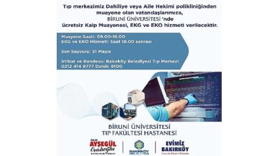 Bakırköy Belediyesinden Fiyatsız Kalp Sıhhati Taraması
