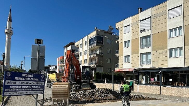 Başkan Çerçioğlu, Efeler’in yollarını yenilemeyi sürdürüyor