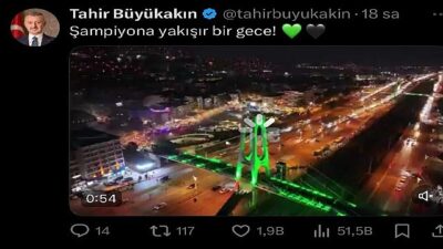 Büyükakın’ın ‘Kocaelispor’ paylaşımları 24 saat geçmeden 13 milyon izlendi