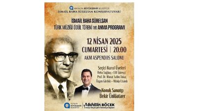 İsmail Baha Sürelsan ödül merasimi ve konser ile anılacak