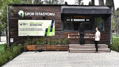 İzmir’in birinci spor istasyonu Hasanağa Bahçesi’nde açıldı