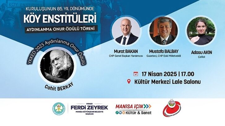 Köy Enstitüleri’nin Kuruluşunun 85. Yılı Manisa’da Kutlanıyor