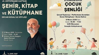 Kütüphaneler Haftası şenlik havasında geçecek