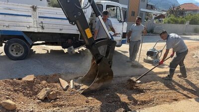 Kuzdere Mahallesi’nde yama çalışmaları