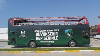 Şampiyonluk otobüsü kutlamalara hazır