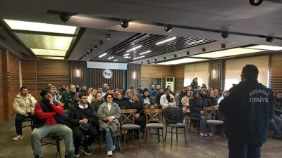 Tesis çalışanlarına yangın eğitimi verildi