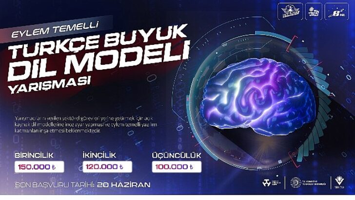 Aksiyon Temelli Türkçe Büyük Lisan Modeli Yarışı ile Türkiye Kendi Yapay Zekâ Uygulamalarını Geliştirecek