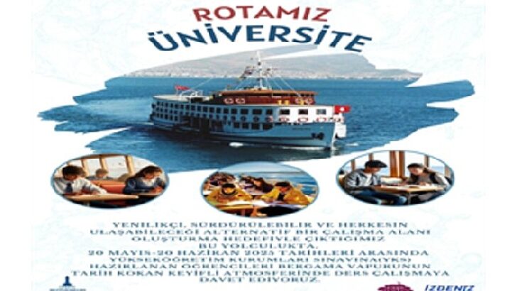 Bergama Vapuru rotasını gençler için çevirdi