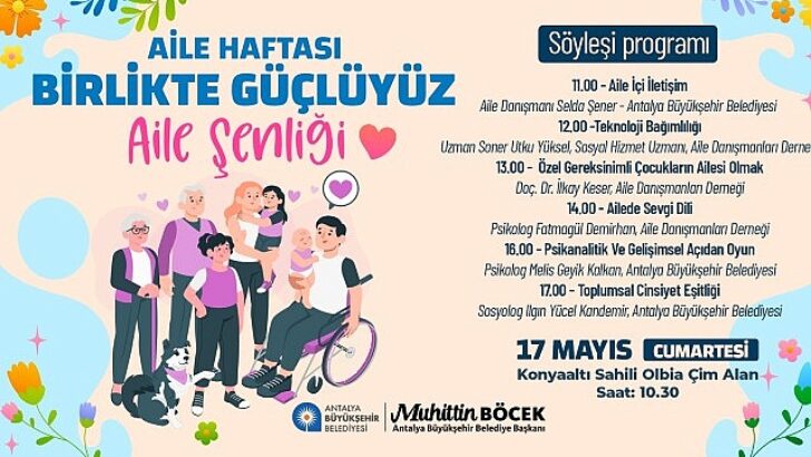 Büyükşehir Aile Haftası’nı dolu dolu etkinliklerle kutlayacak