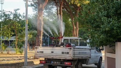 Gaziemir’de sivrisineklere karşı ilaçlama çalışmaları sürat kazandı