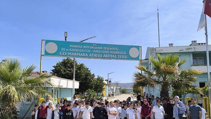 Gölmarmaralı öğrenciler arıtma tesisinde suyun pahasını yerinde öğrendi
